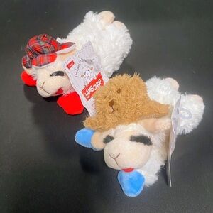 Lamb Chop Squeaky Dog Toys 2 Count Brand New